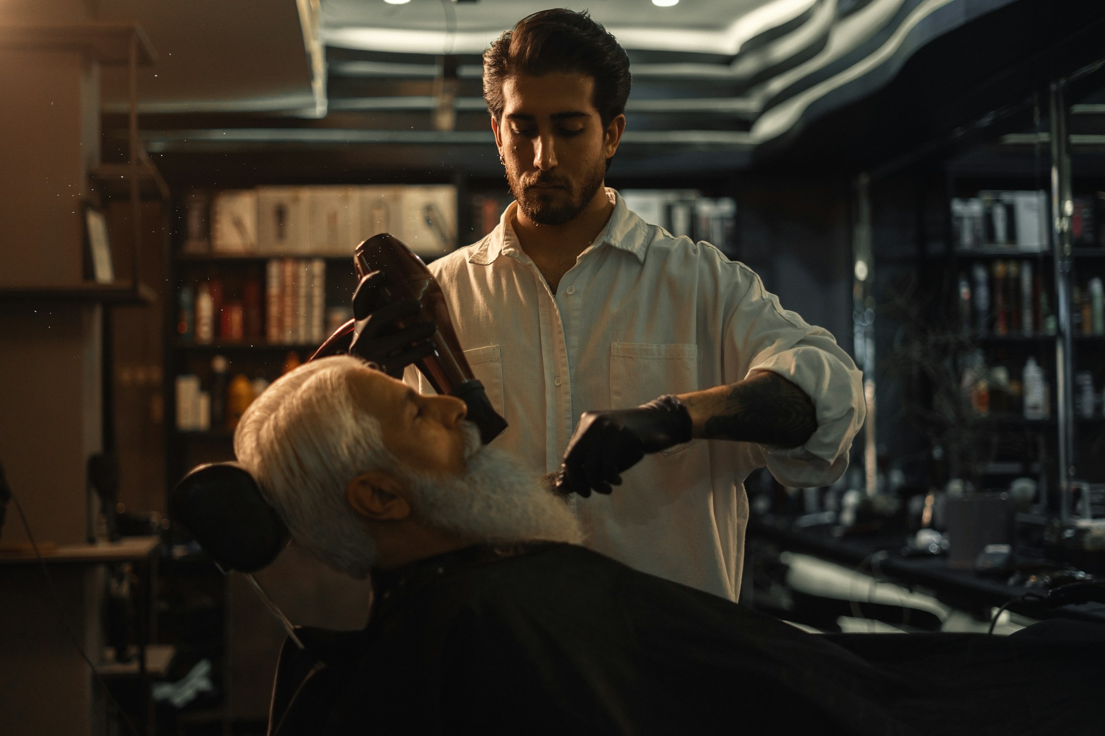 Barbershop interior